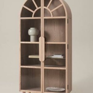 SANDOR vitrinskåp Vitsåpad