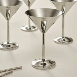 SARAI cocktailglas 4-pack Silver