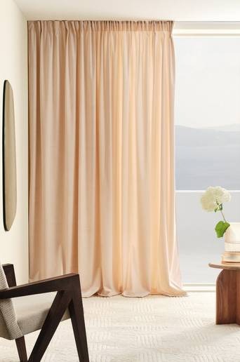 SAVANNAH multifunktionsgardin 1 längd – extra bred Beige