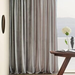 SAVANNAH multifunktionsgardin 1 längd – extra bred Gråbrun