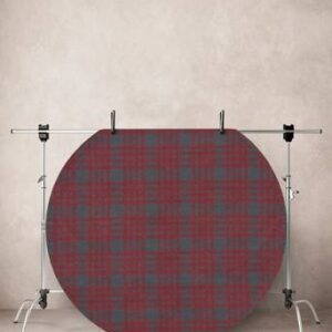 SCOTT slätvävd matta ø 110 cm Grön/röd