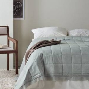 SENTE överkast – dubbelsäng 260×260 cm Blå