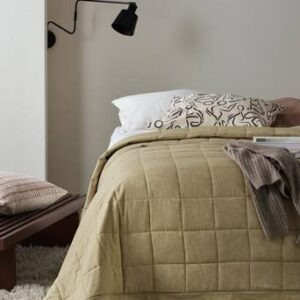 SENTE överkast – dubbelsäng 260×260 cm Grön