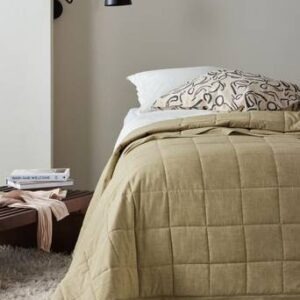 SENTE överkast – enkelsäng 180×260 cm Grön