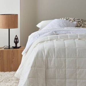 SENTE överkast – enkelsäng 180×260 cm Vit