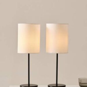SETH bordslampa 2-pack Svart/vit