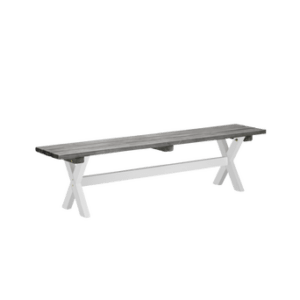 SHABBY CHIC bänk 40×180 cm Grå