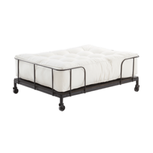 SHETLAND hundbädd/kattbädd Svart/naturvit