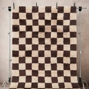 SID ullmatta 200×300 cm Brun/vit