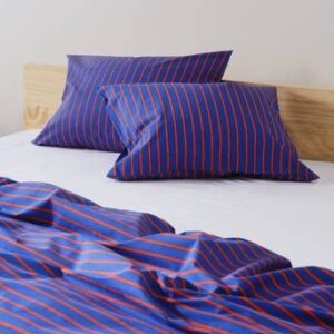 SIMA örngott 2-pack ekologisk Blå/orange