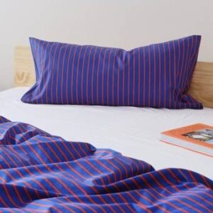 SIMA örngott 90×50 cm ekologisk Blå/orange