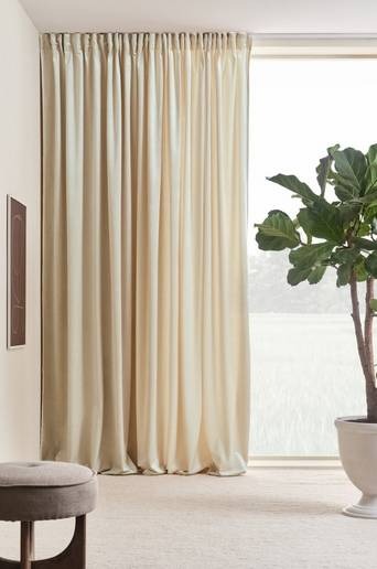 SIMONE multifunktionsgardin 1 längd – extra bred Greige