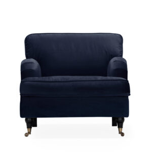 SKAGEN Fåtölj Velvet Mörkblå