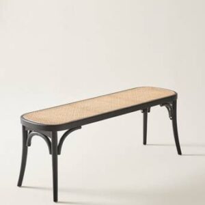 SKANÖR sittbänk 121,5 cm Svart