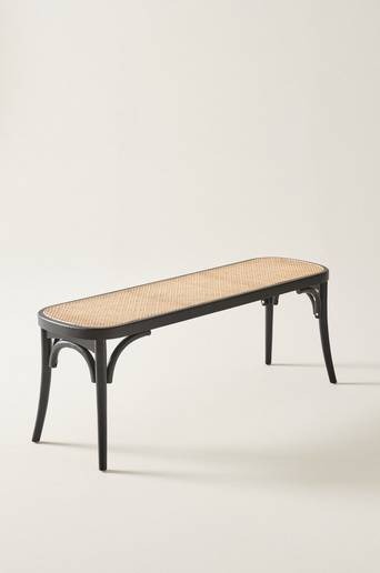 SKANÖR sittbänk 121,5 cm Svart