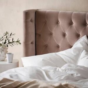 SKENE LYX sänggavel 120 cm Greige