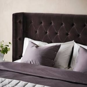 SKENE LYX sänggavel 160 cm Kolgrå