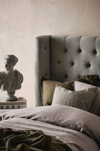 SKENE LYX sänggavel 90 cm Grå