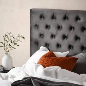 SKENE sänggavel 120 cm Mörkgrå