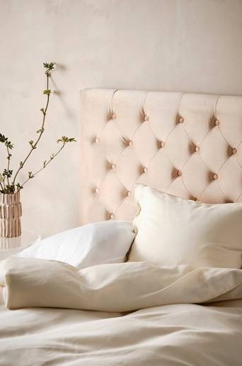 SKENE sänggavel 120 cm Puderbeige