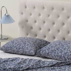 SKENE sänggavel 160 cm Naturvit