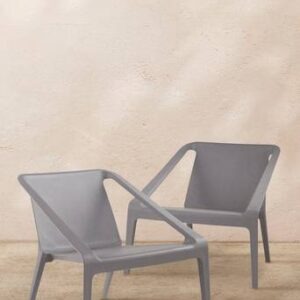 SLÖINGE loungestol 2-pack Grå