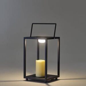 SOLALA ljuslykta solcellsdriven Svart