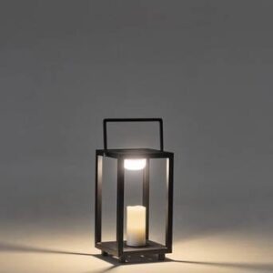 SOLALA ljuslykta solcellsdriven Svart