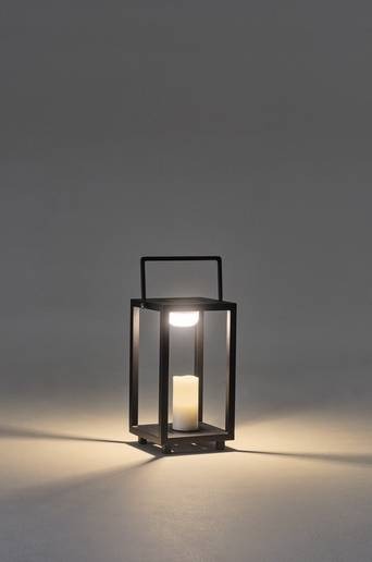 SOLALA ljuslykta solcellsdriven Svart