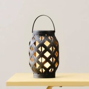 SOLCELLSDEKORATION FLAME Grå