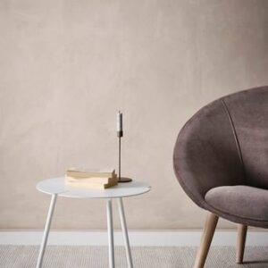 SOLLER sidobord ø 45 cm Vit