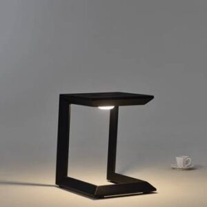 SOLO LED, solcellsdrivet bord Svart