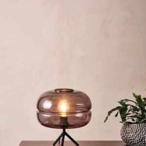 SOPHIE bordslampa Matt svart/rökfärgad