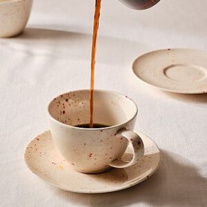 SPRINKLE kopp med tefat 2-pack