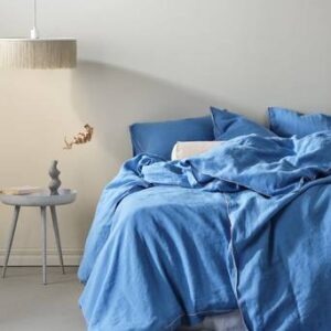 STICH påslakanset dubbelsäng Azurblå