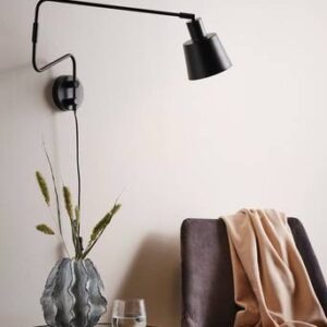 STIG vägglampa Svart