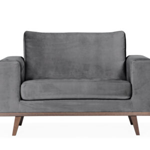 STOCKHOLM Fåtölj Velvet Edition Mörkgrå