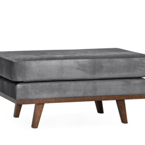 STOCKHOLM Fotpall Velvet Edition Mörkgrå