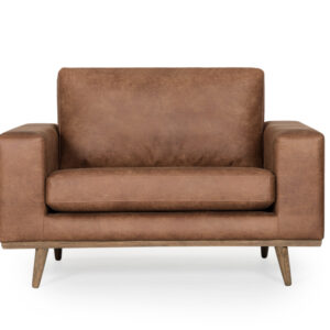 STOCKHOLM Leather Fåtölj Cognac