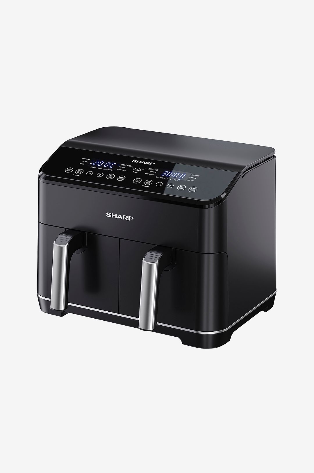 Sharp – Luftfritös Airfryer Dubbel 2 x 4 l, 2 x 1800 Watt AF-GD82AU-B – Fritöser & riskokare – Från Homeroom
