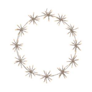 Siluett Flower Ring 50cm Vit