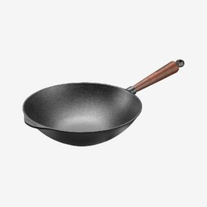 Skeppshult – Wok med trähandtag – 3,5 liter – Svart – Stekpannor & grillpannor – Från Homeroom