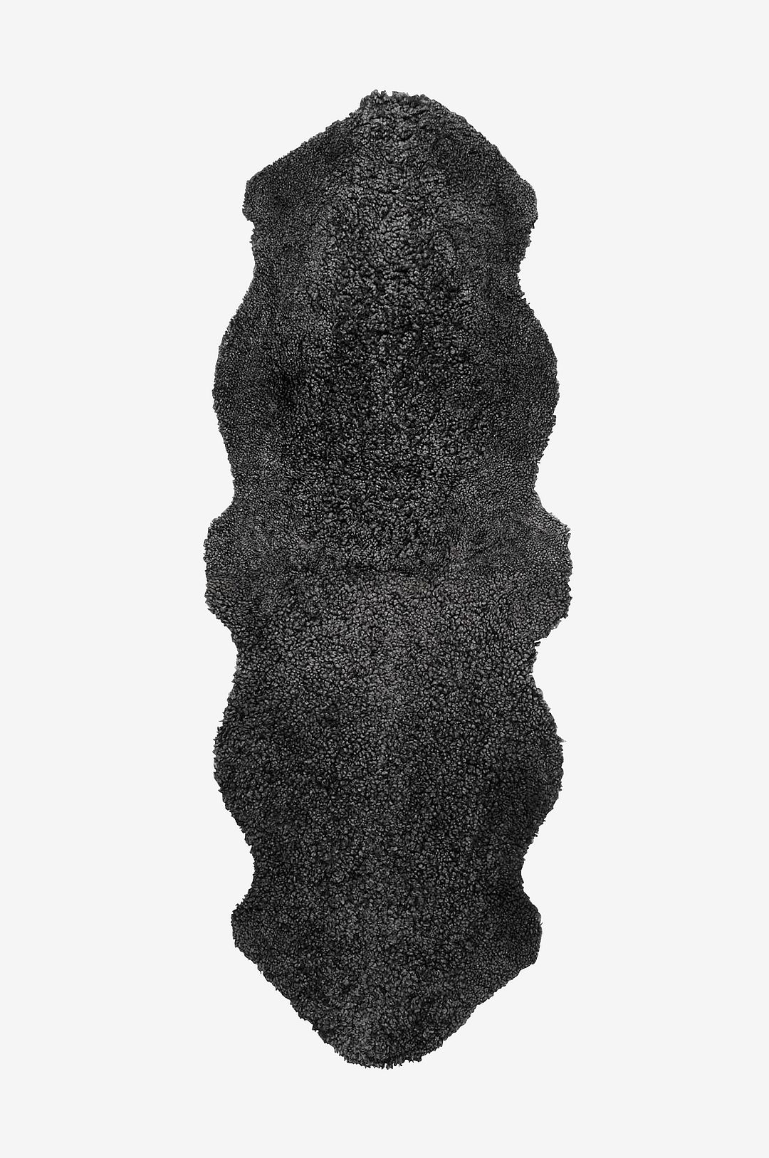 Skinnwille - Fårskinn Curly Dubbelt - Grå - Fällar & skinnmattor - Från Homeroom