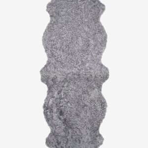 Skinnwille – Fårskinn Curly Dubbelt – Grå – Fällar & skinnmattor – Från Homeroom