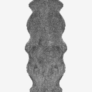 Skinnwille – Fårskinn Curly Dubbelt – Grå – Fällar & skinnmattor – Från Homeroom