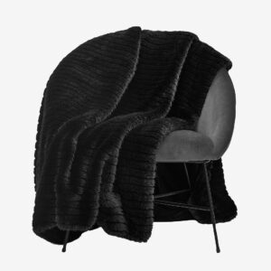 Skinnwille – Filt Grace – Svart – Filtar & plädar – Från Homeroom