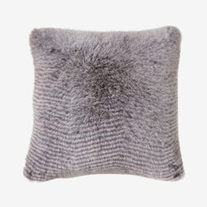 Skinnwille – Kudde Wave 45×45 – Grå – Prydnadskuddar & kuddfodral – Från Homeroom