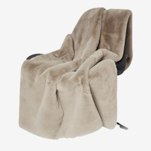 Skinnwille – Pläd Fluffy – Brun – Filtar & plädar – Från Homeroom