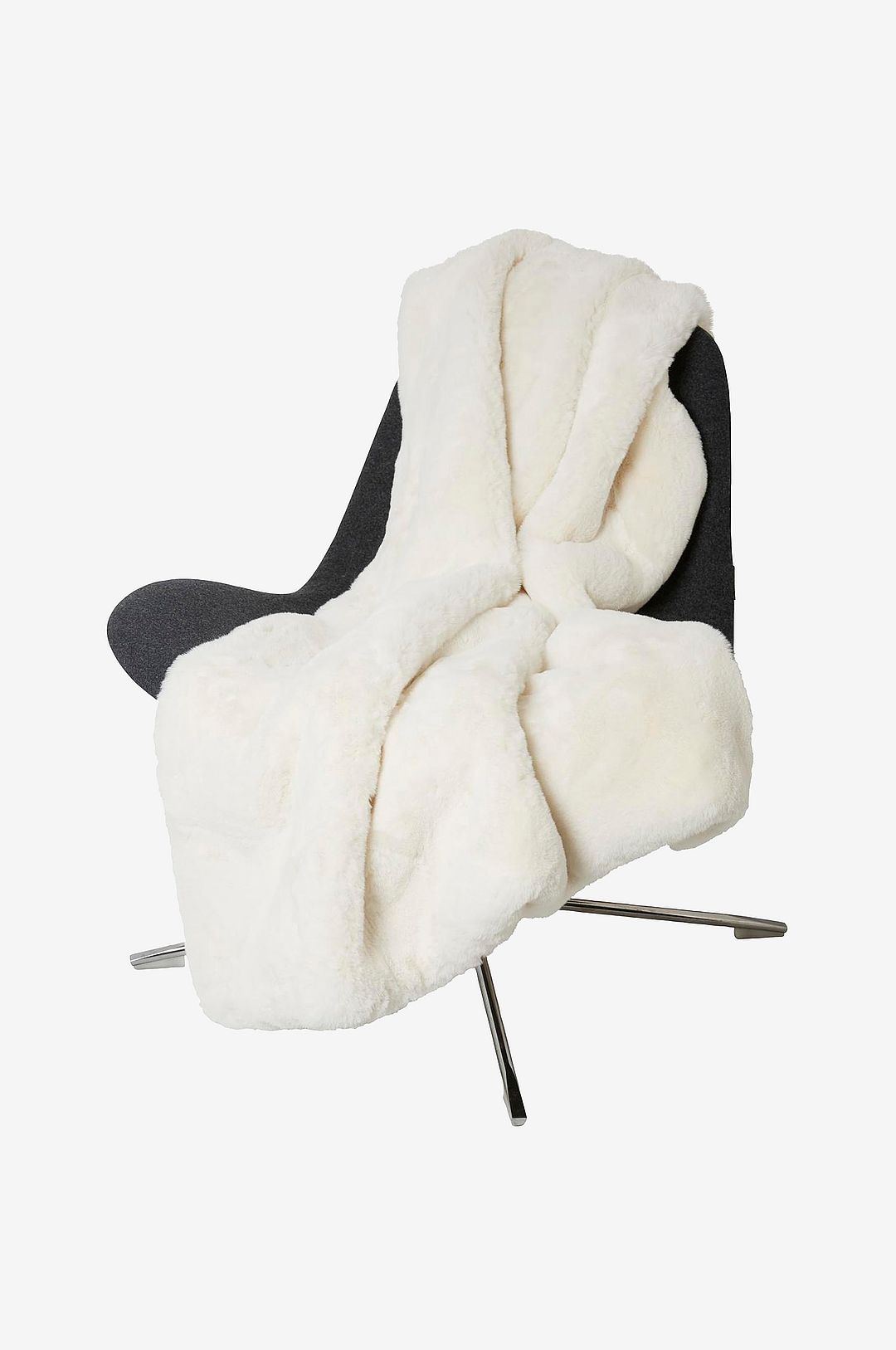 Skinnwille – Pläd Fluffy – Vit – Filtar & plädar – Från Homeroom