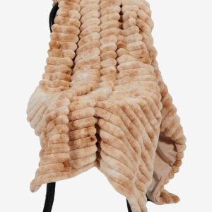 Skinnwille – Pläd Stripy – Beige – Filtar & plädar – Från Homeroom